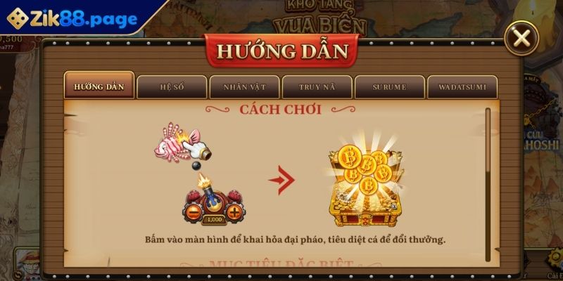 Đại Hải Trình Zik88 – Vượt Sóng Lớn Vươn Tới Kho Báu Bí Ẩn 3 Mục tiêu bắn gục quái vật Surume