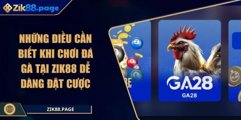 Những Điều Cần Biết Khi Chơi Đá Gà Tại Zik88 Dễ Dàng Đặt Cược 1 nhung dieu can biet khi choi da ga tai zik88