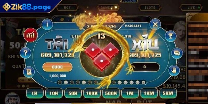 Tài Xỉu Bom Tấn ZIK88 - Trò Chơi Cược Thú Vị & Đầy Kịch Tính 3 Quản lý mức cược linh hoạt